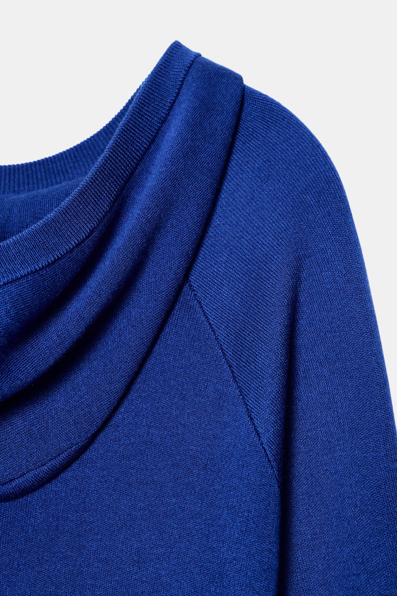 Plain Knit Hoodie Jumper