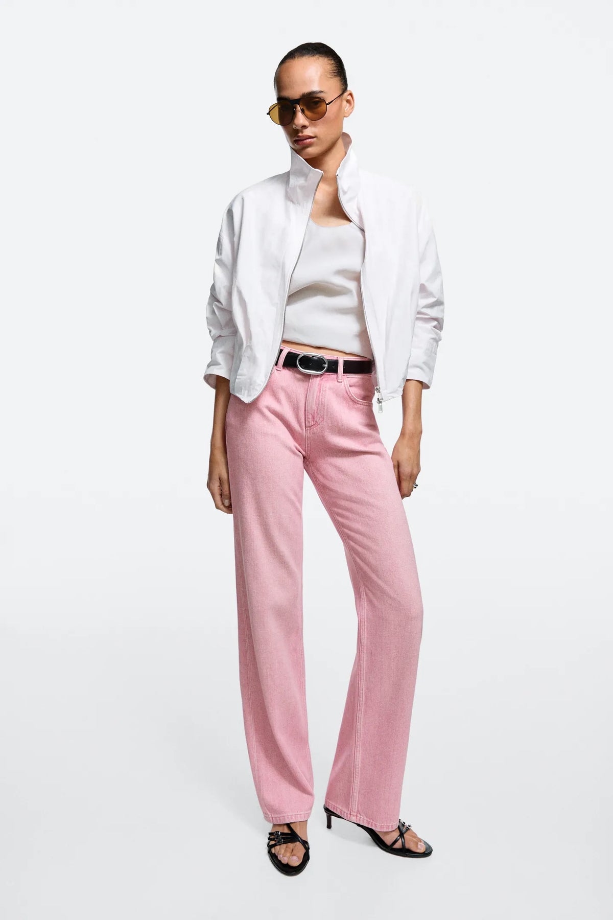 Low-rise Pink Jeans