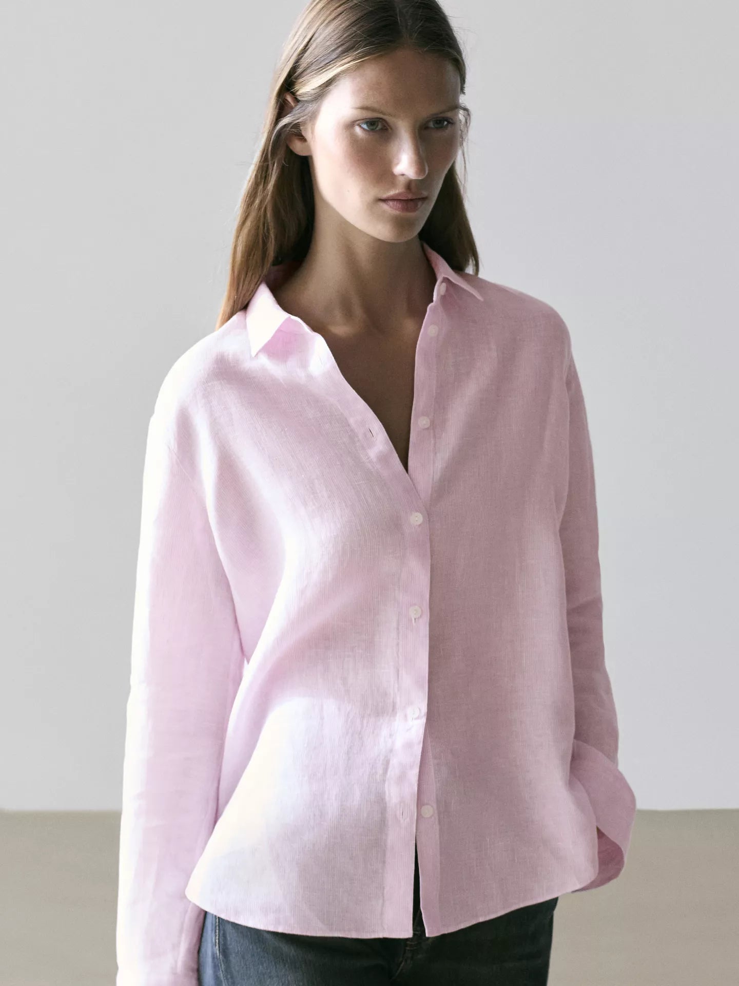 Pinstripe Linen Shirt