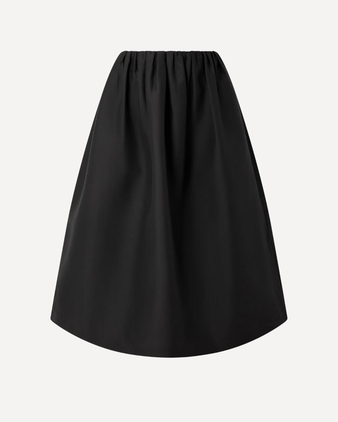 Gathered Evening Midi Skirt