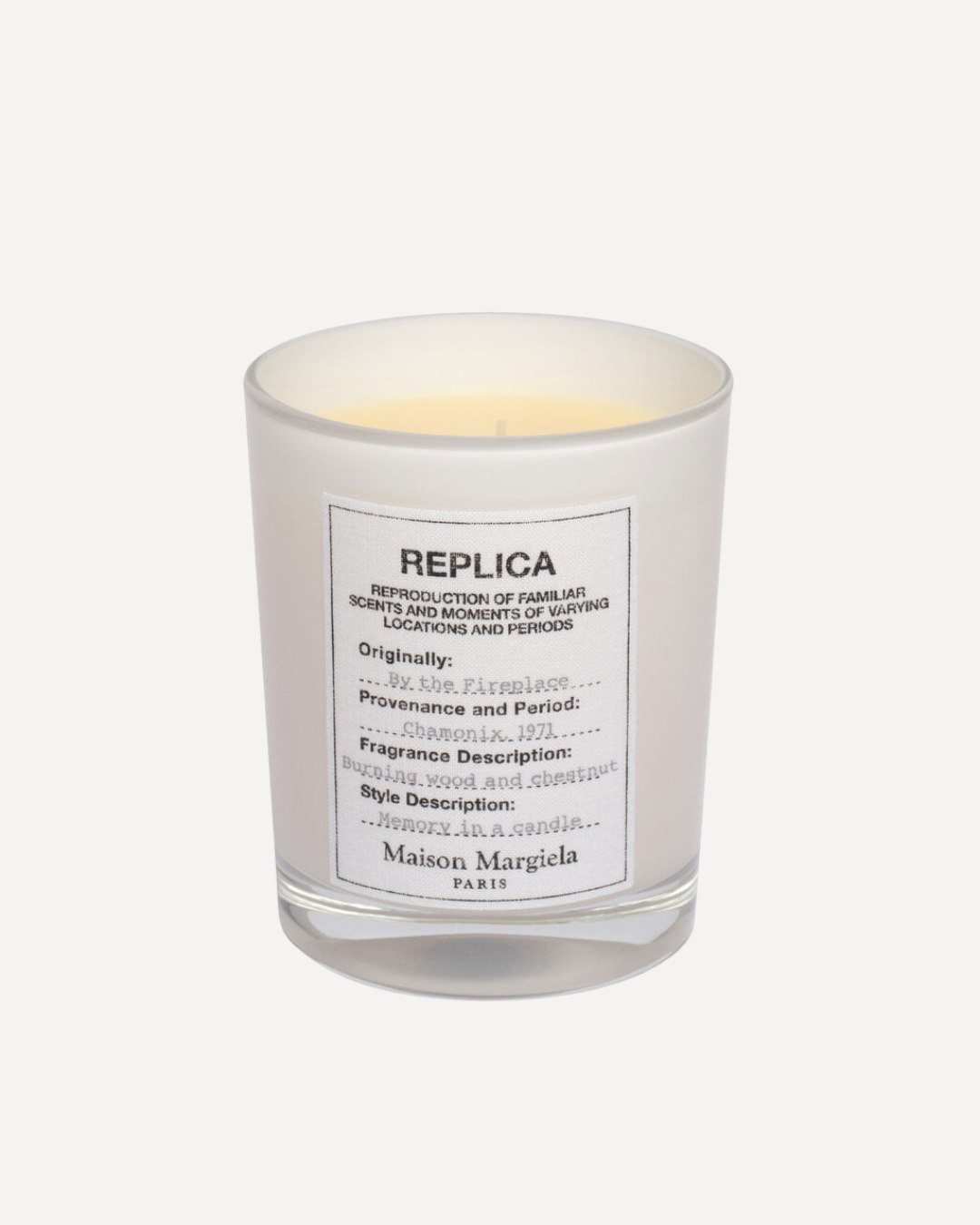 Replica By the Fireplace candle