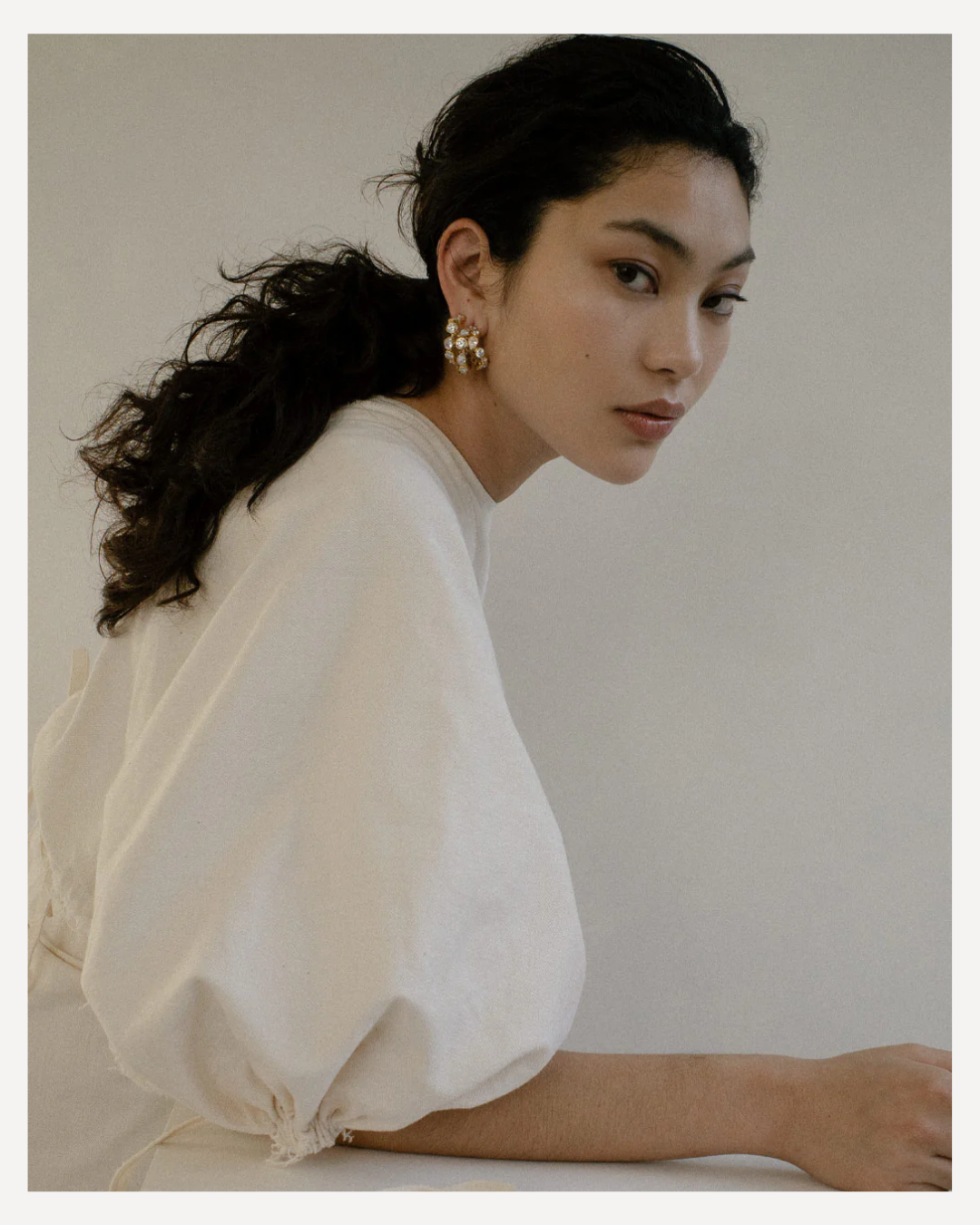 Zirconia & Gold Hoops