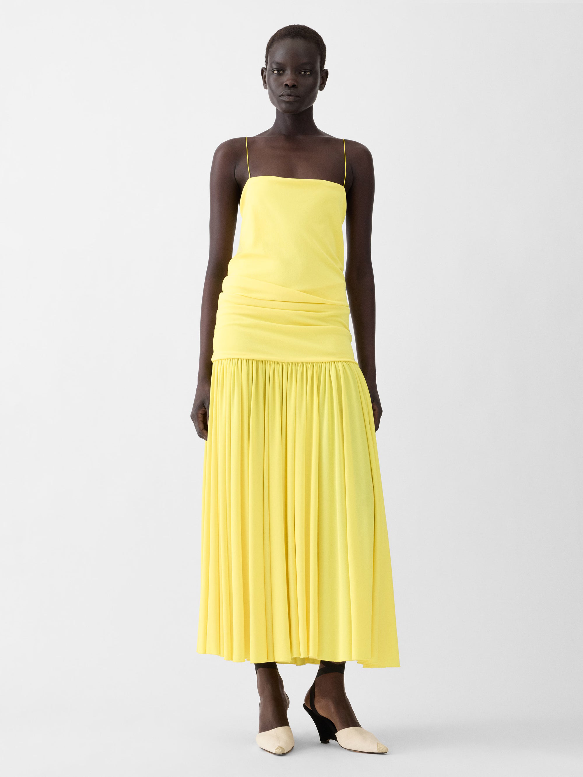 Abiha Yellow Dress