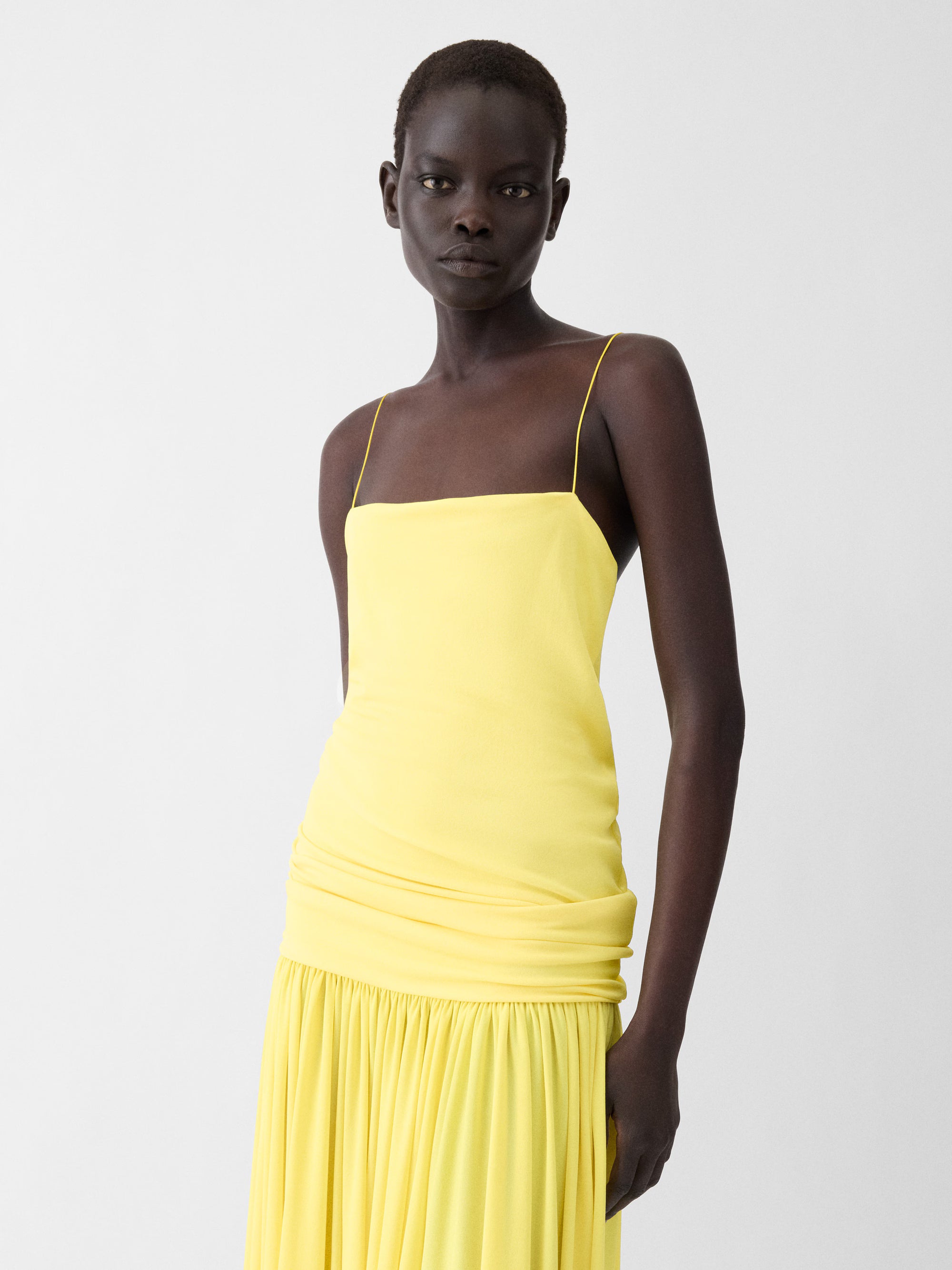 Abiha Yellow Dress