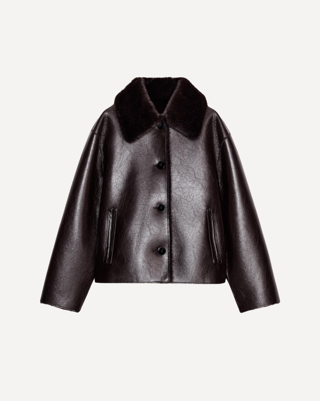 Reversible Faux Leather Jacket