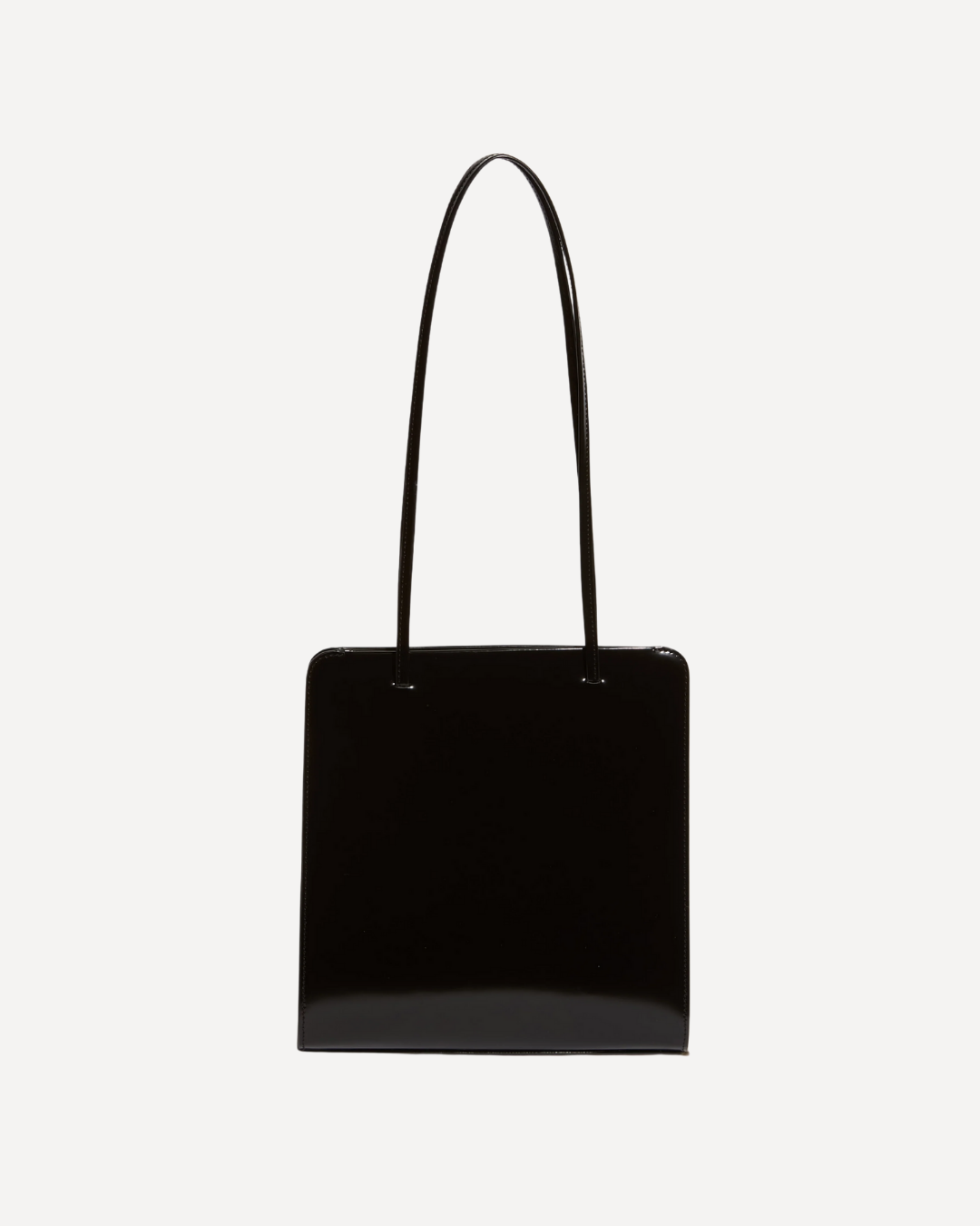Glossy Black Tote Bag