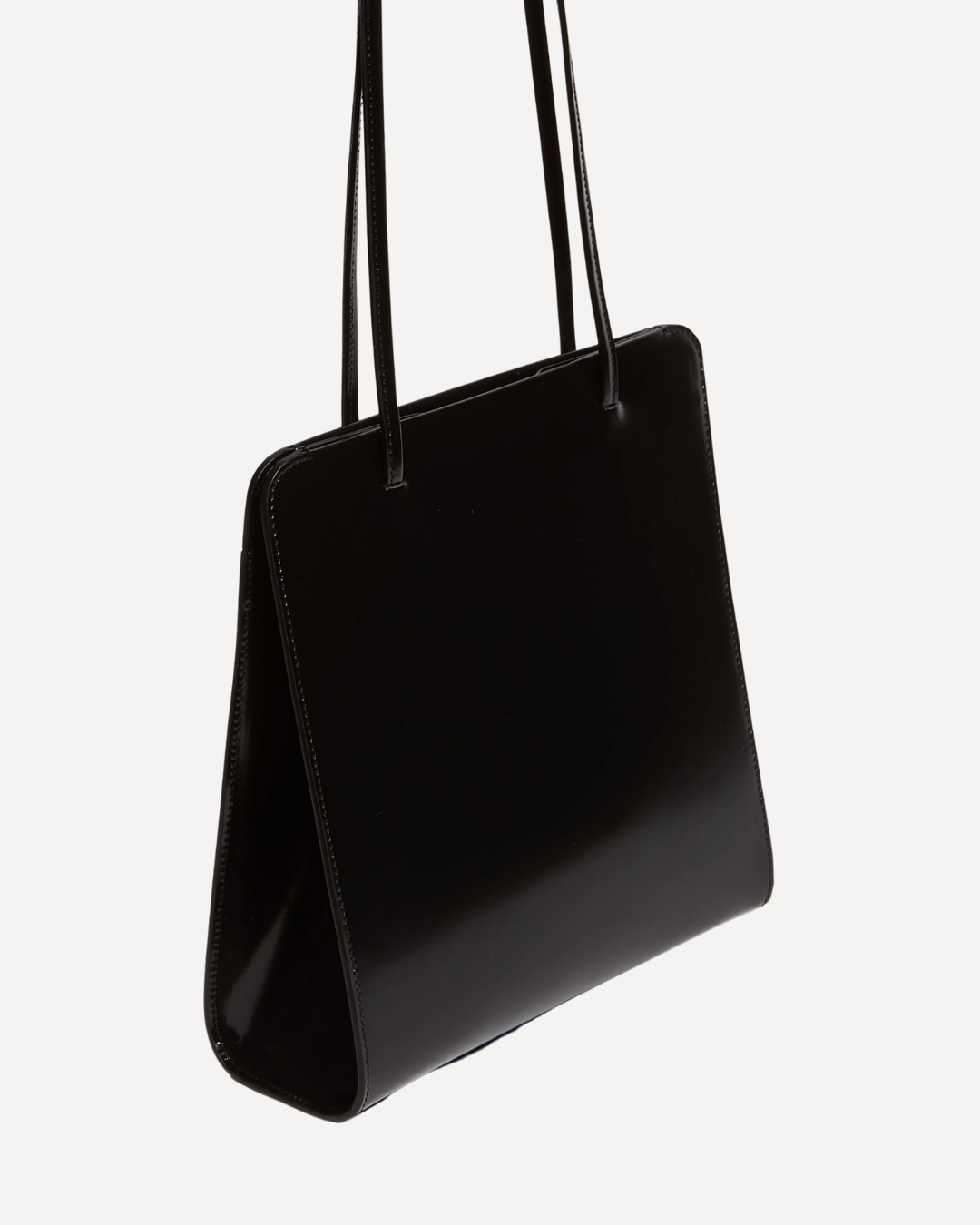 Glossy Black Tote Bag
