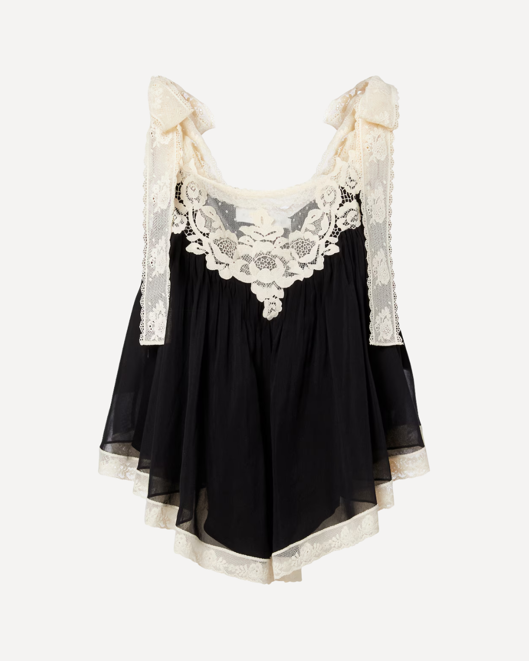 Roselight lace-trimmed Top