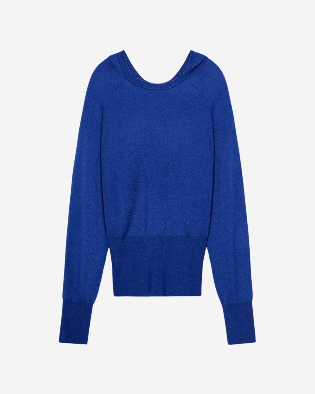 Plain Knit Hoodie Jumper