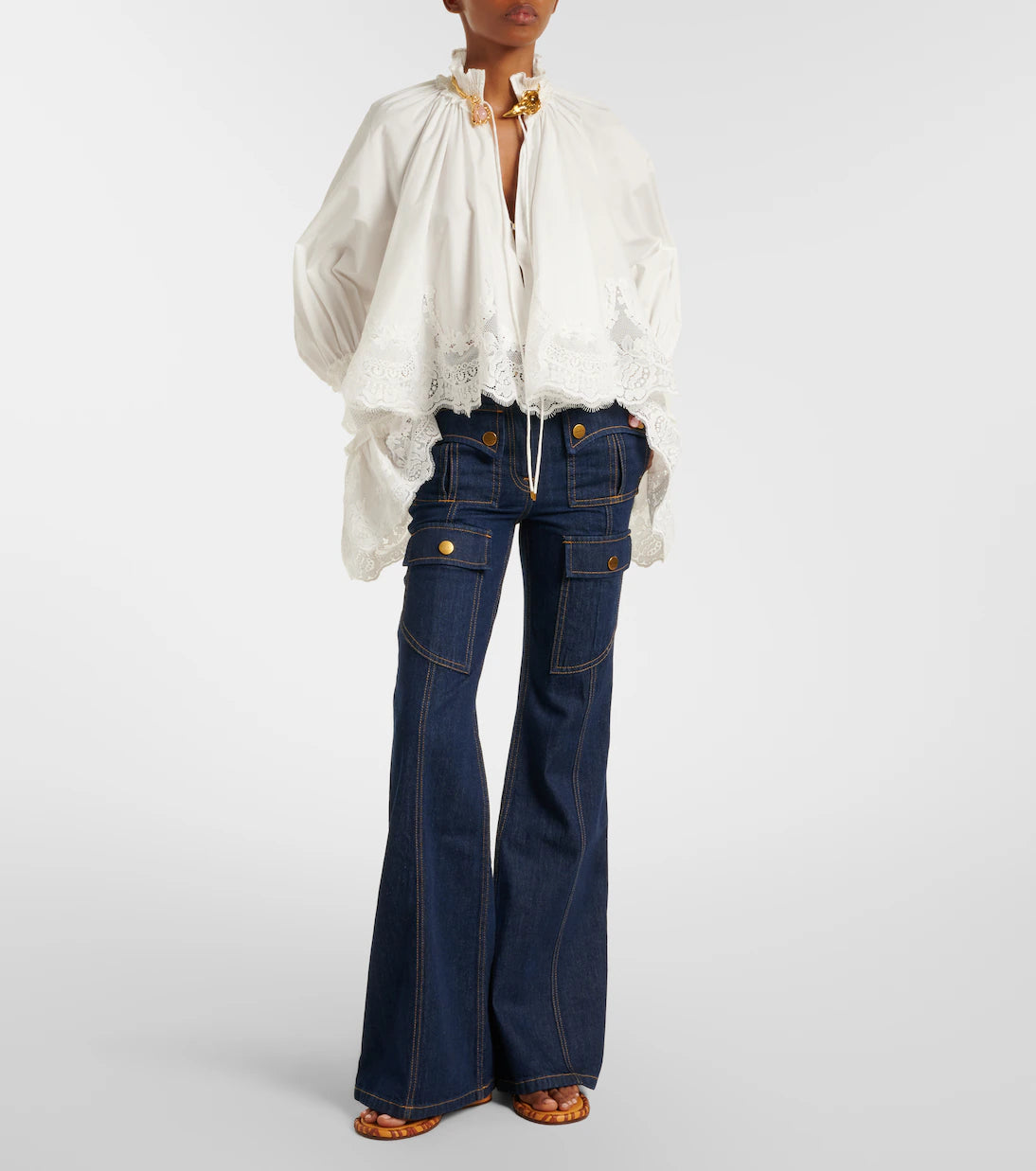 Alchemy Lace-trimmed Blouse