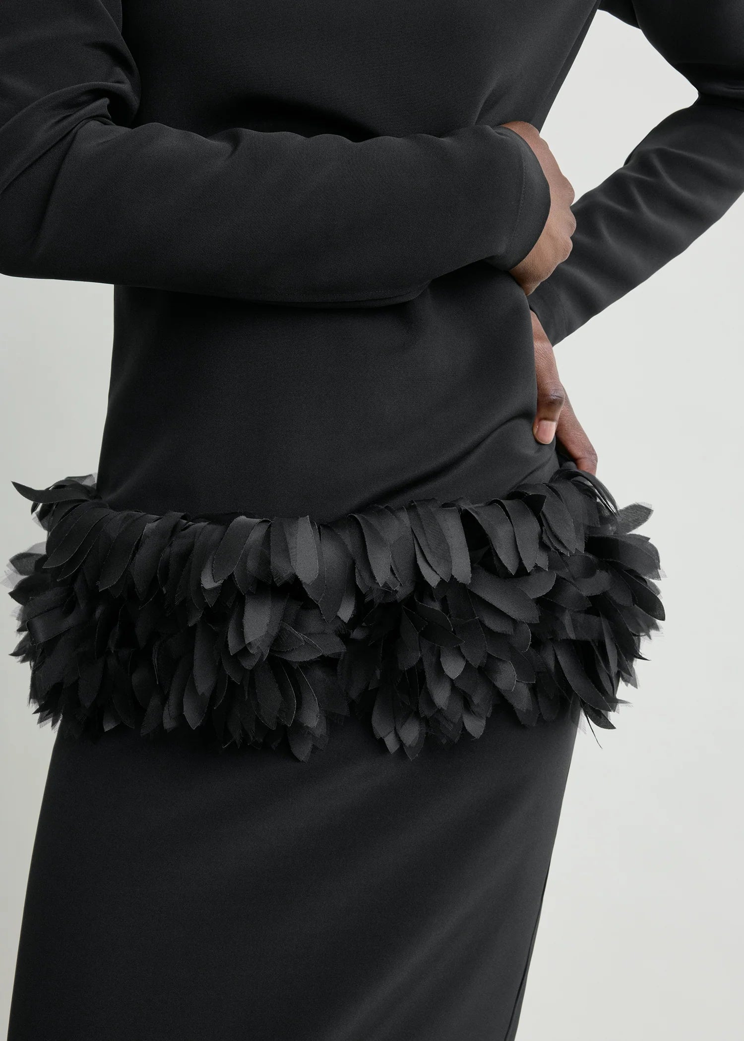 Petal Dress Black