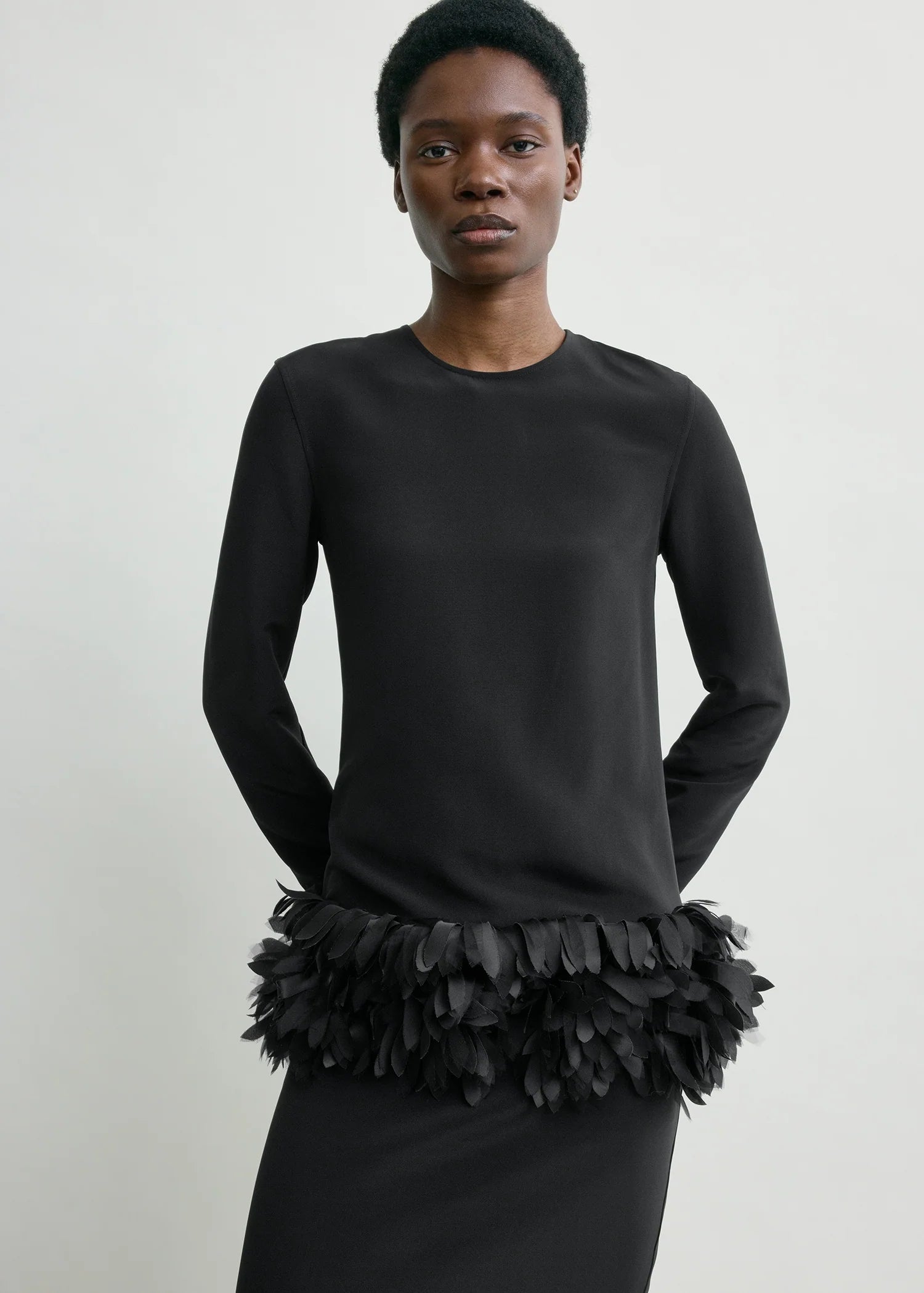 Petal Dress Black