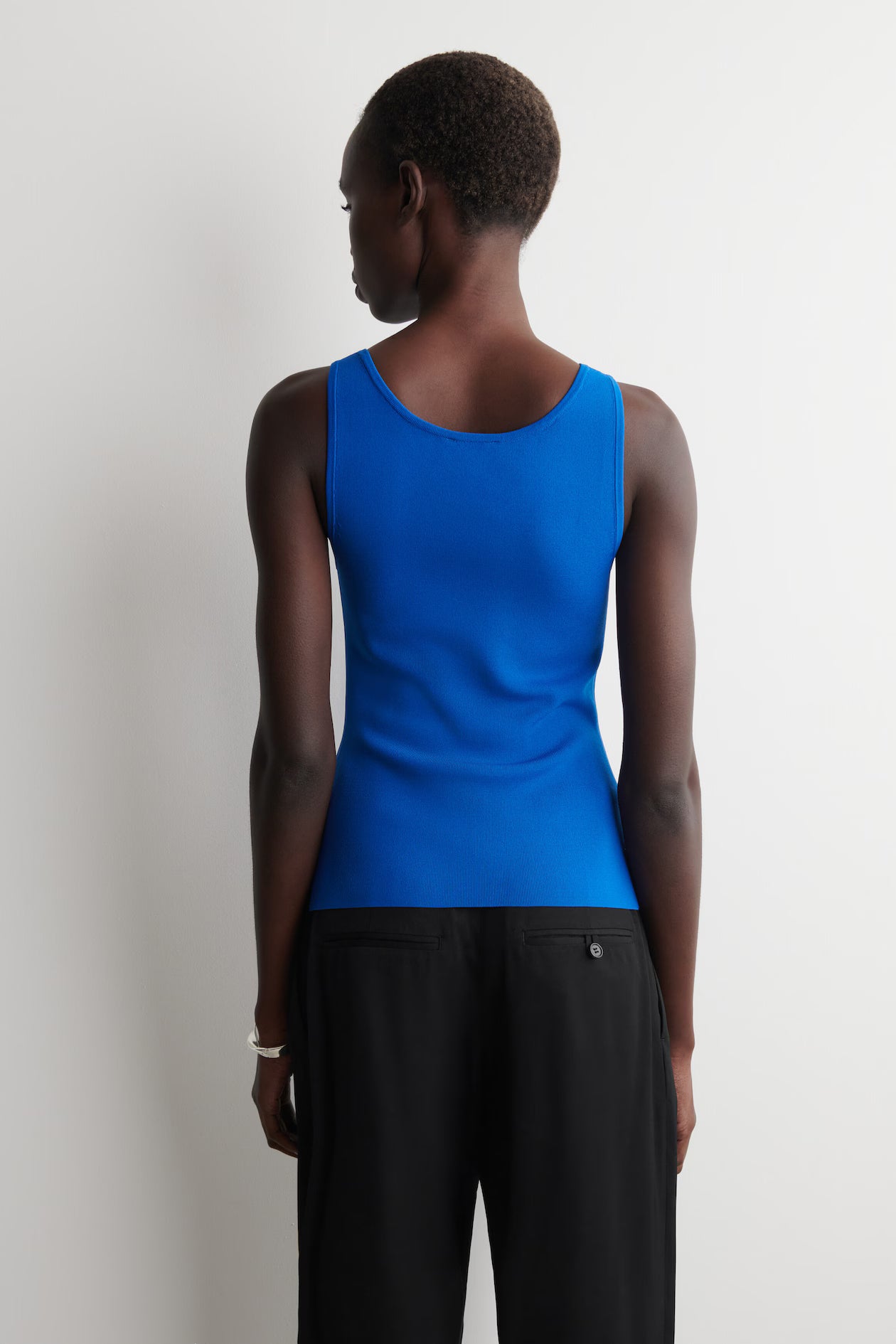 Knitted Scoop Neck Tank Top