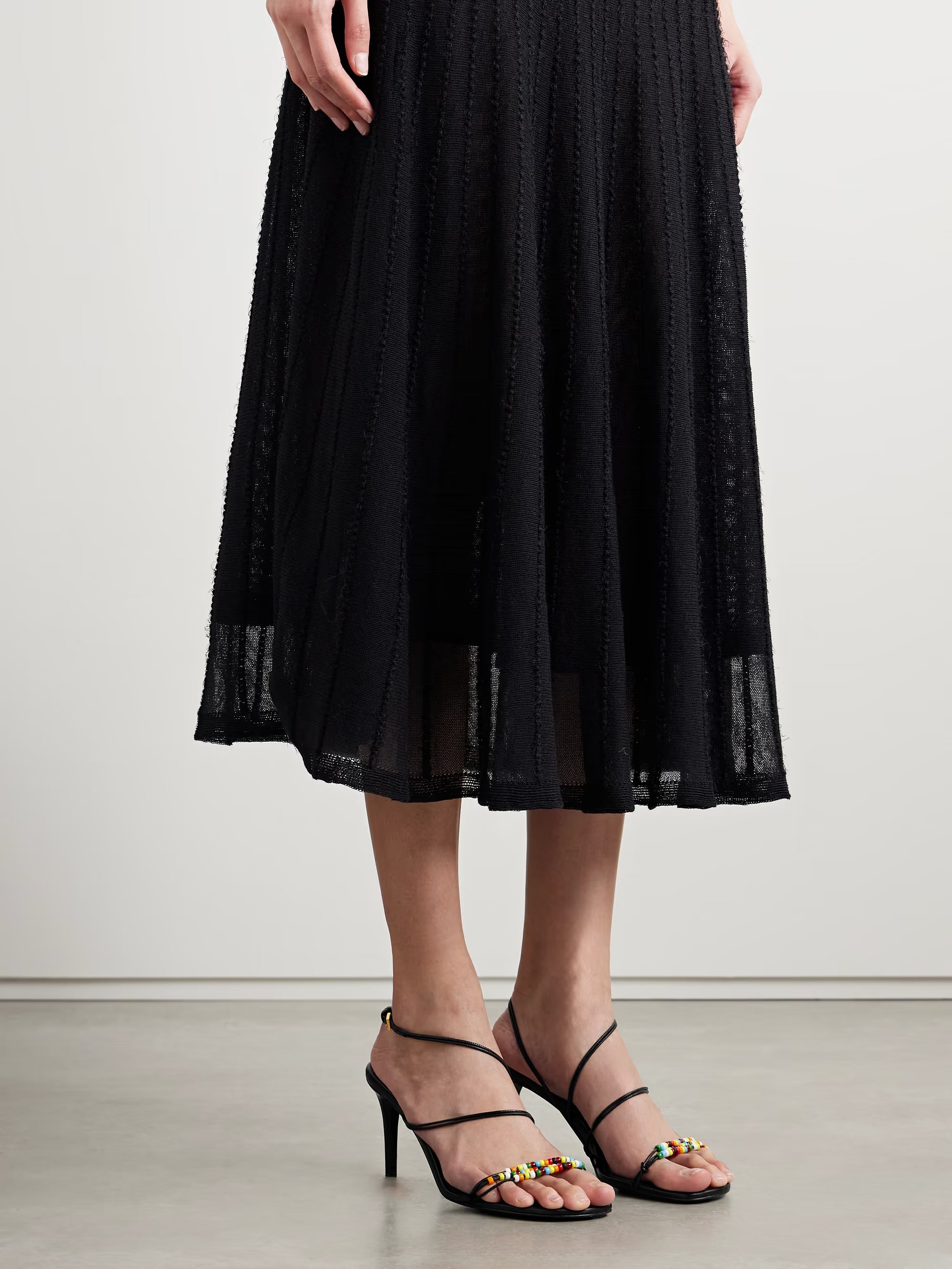 Loop bead-embellished Sandals