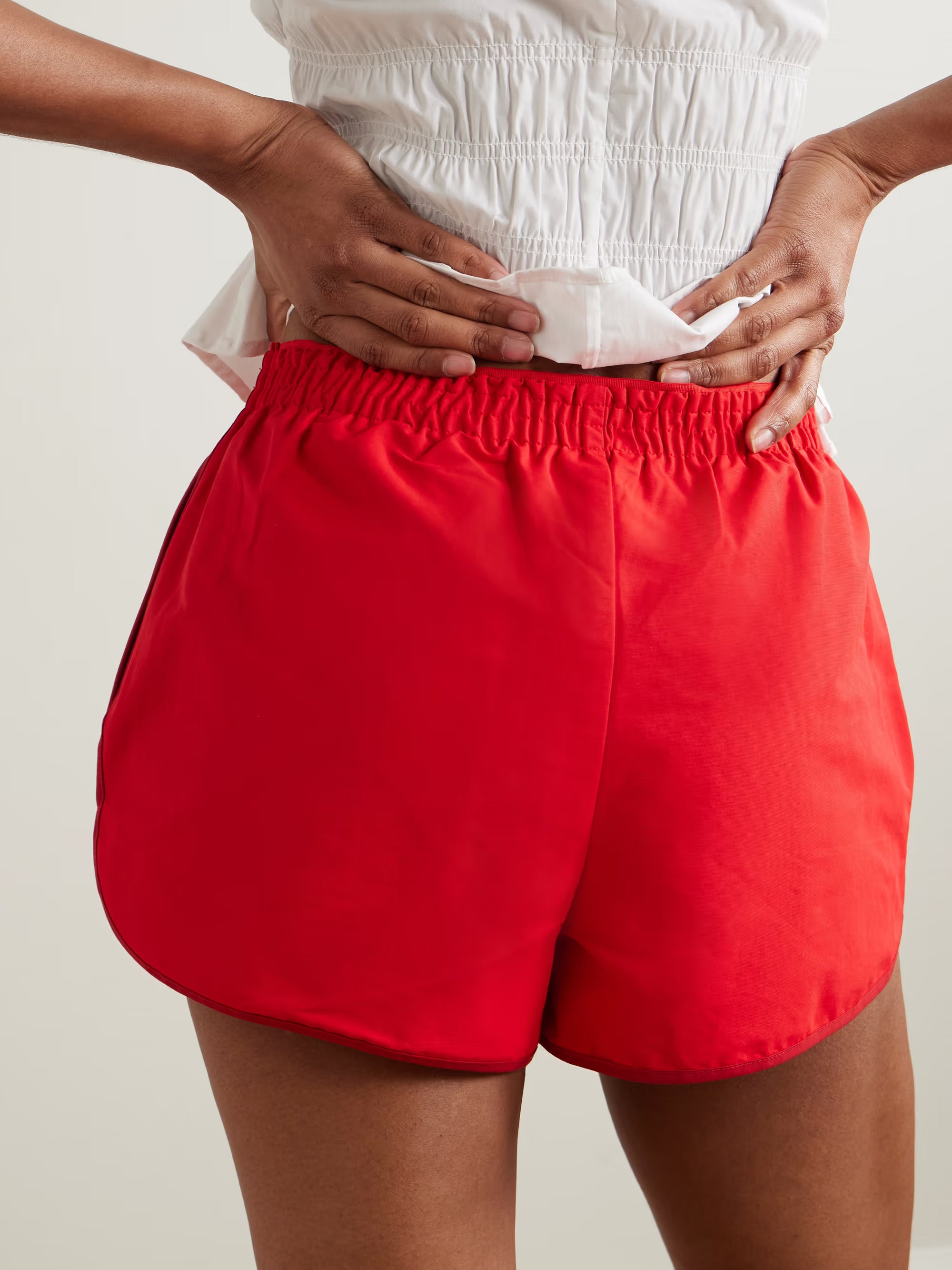 Anchor Piped otton-blend Shorts