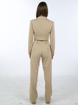 Aquarius Suit Set Pasduchas cropped blazer set stretchy formal matching set