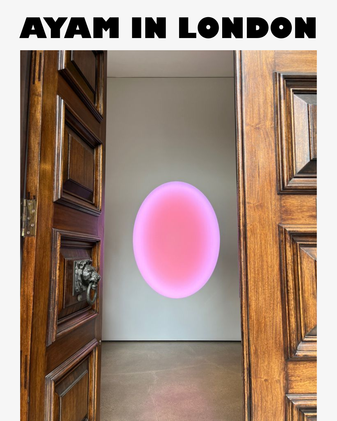 AYAM IN LONDON: CITY GUIDE