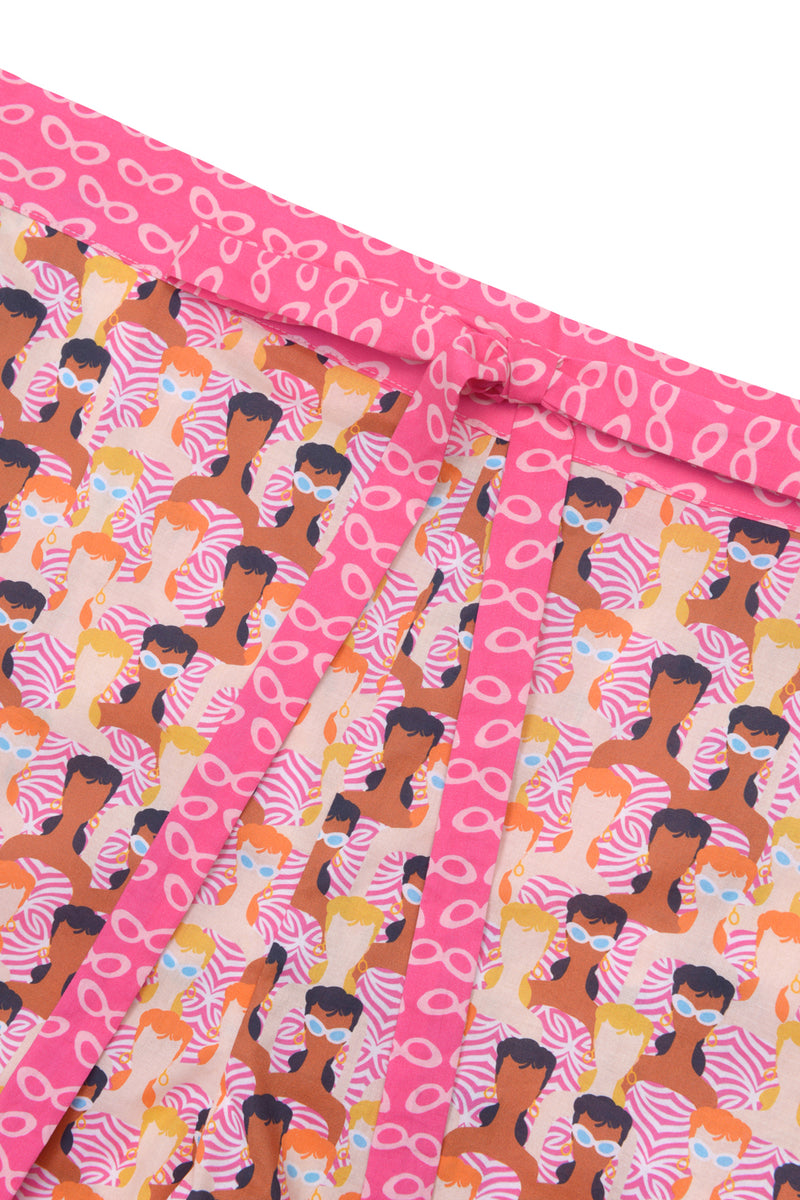  Kabon Mabon x Barbie collaboration pyjamas cotton pink boxer short and shirt set limited edition