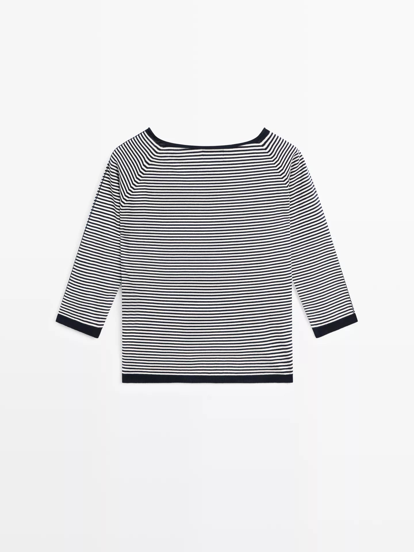 Striped Cotton Knit Top