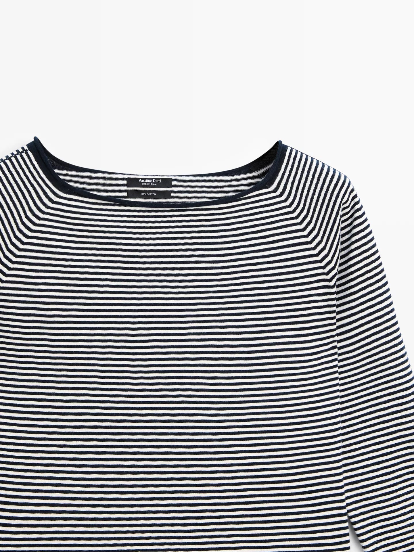 Striped Cotton Knit Top
