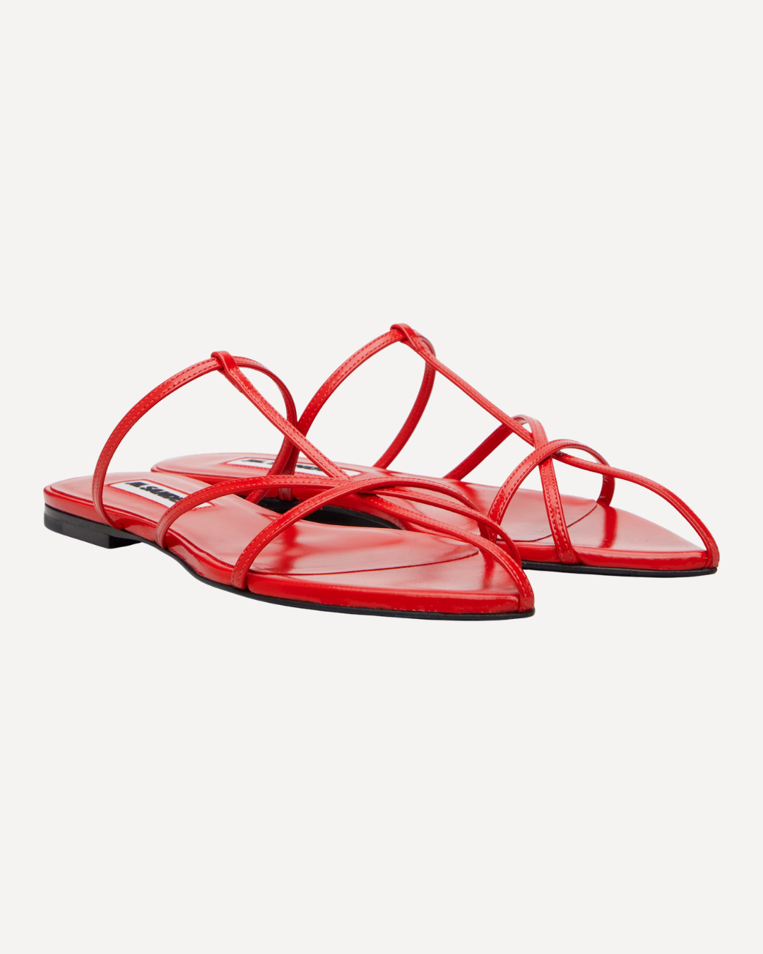 Red Pointed Toe Sandals
