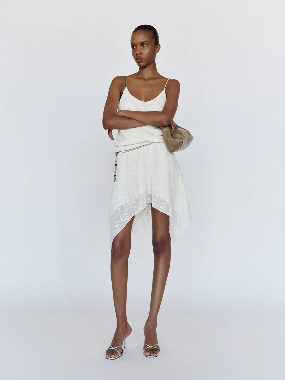Cooper Silver Heeled Sandal