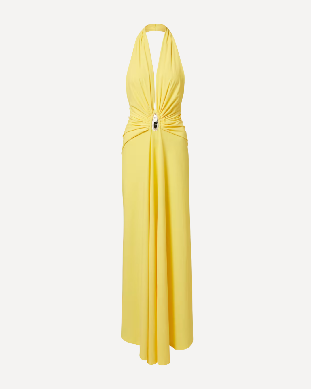 Embellished Ruched Maxi Dress