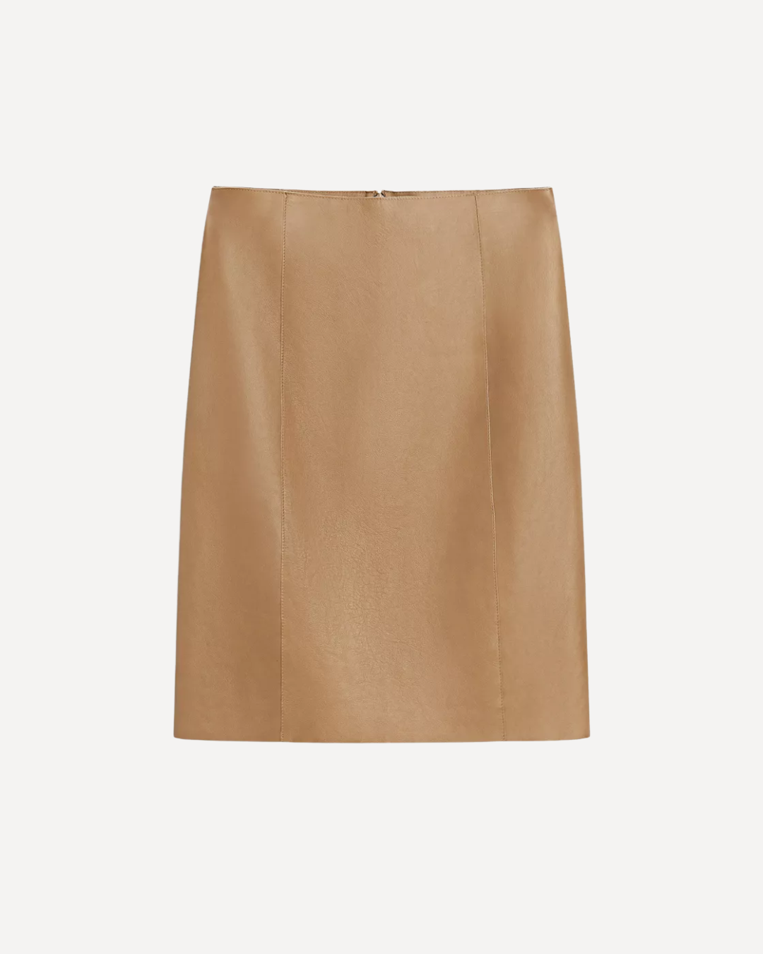 Nappa Leather Midi Skirt