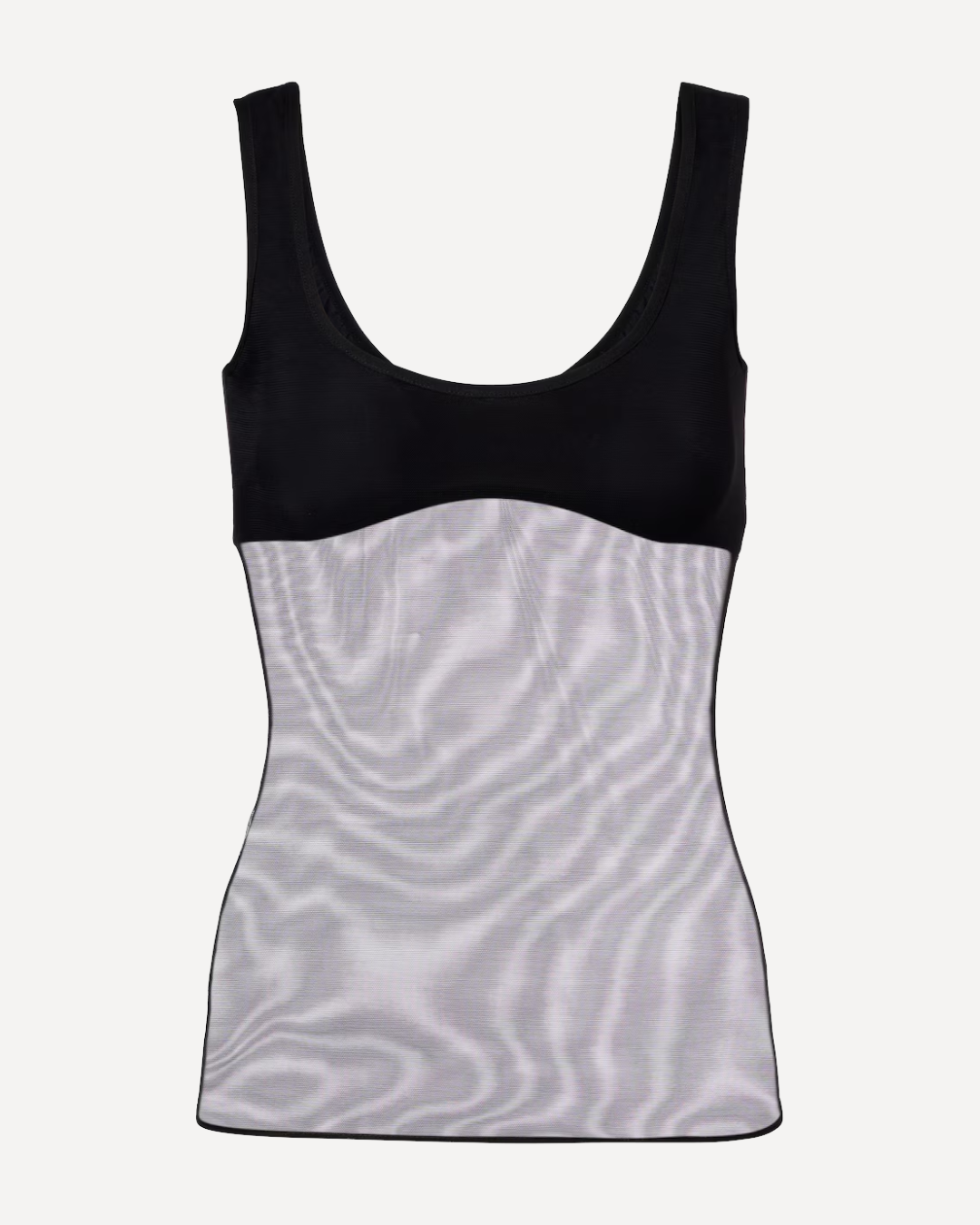 Black Semi-Sheer Tank