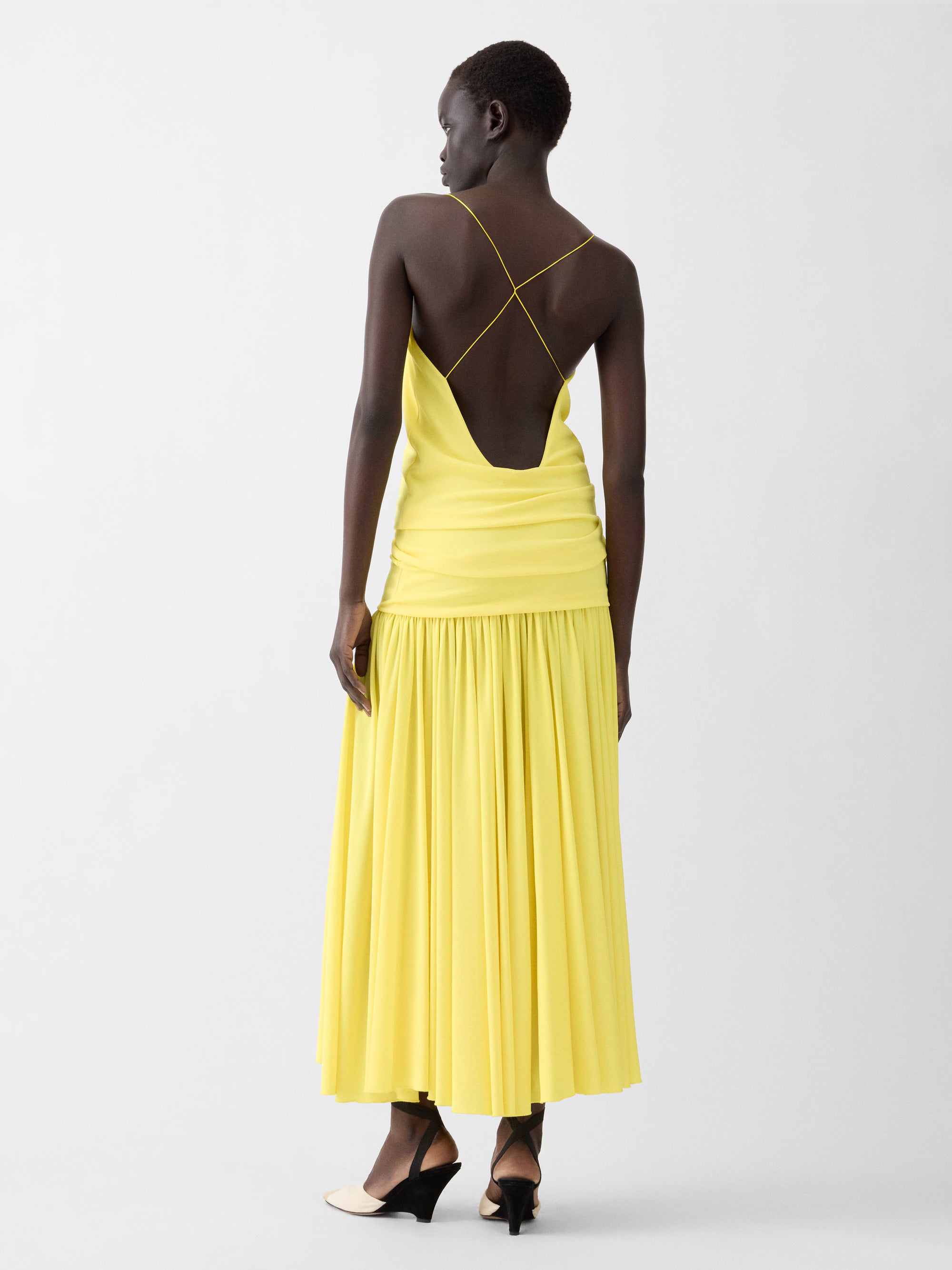 Abiha Yellow Dress