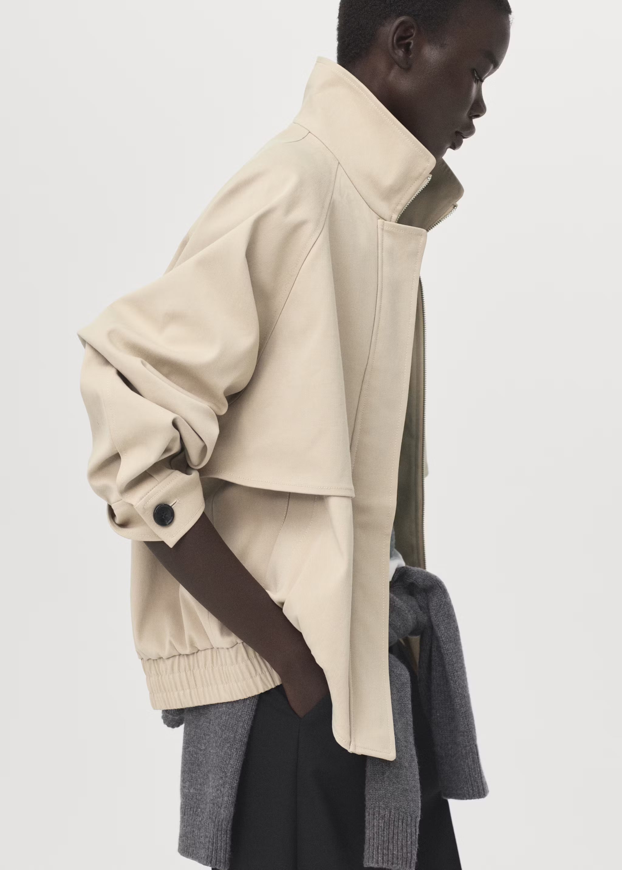 Cotton Jacket with Pockets