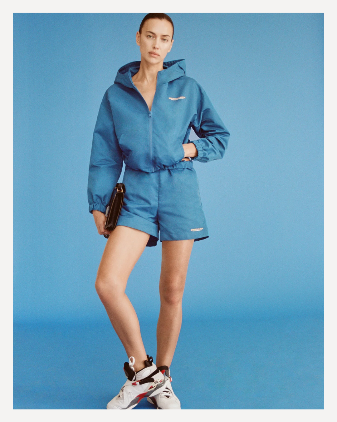 Cobalt Nylon Windbreaker