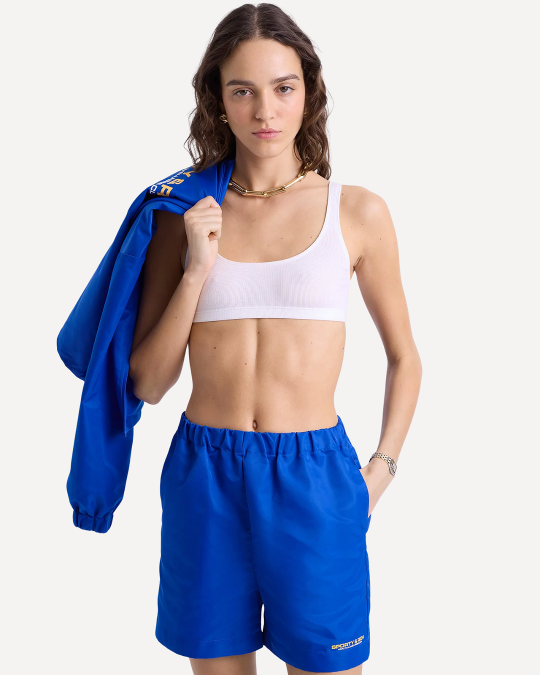 Cobalt Nylon Shorts