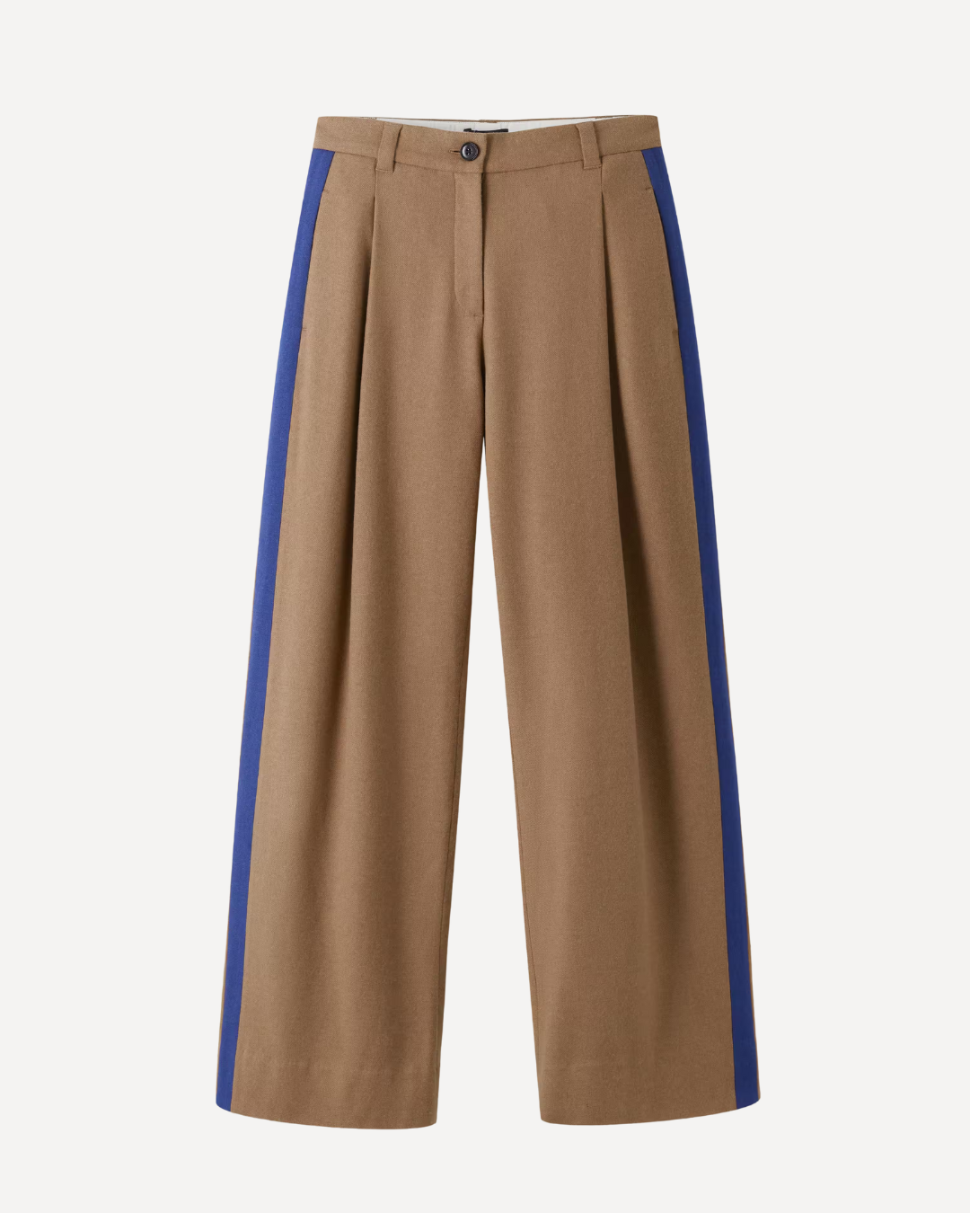 Pleat Straight Trouser