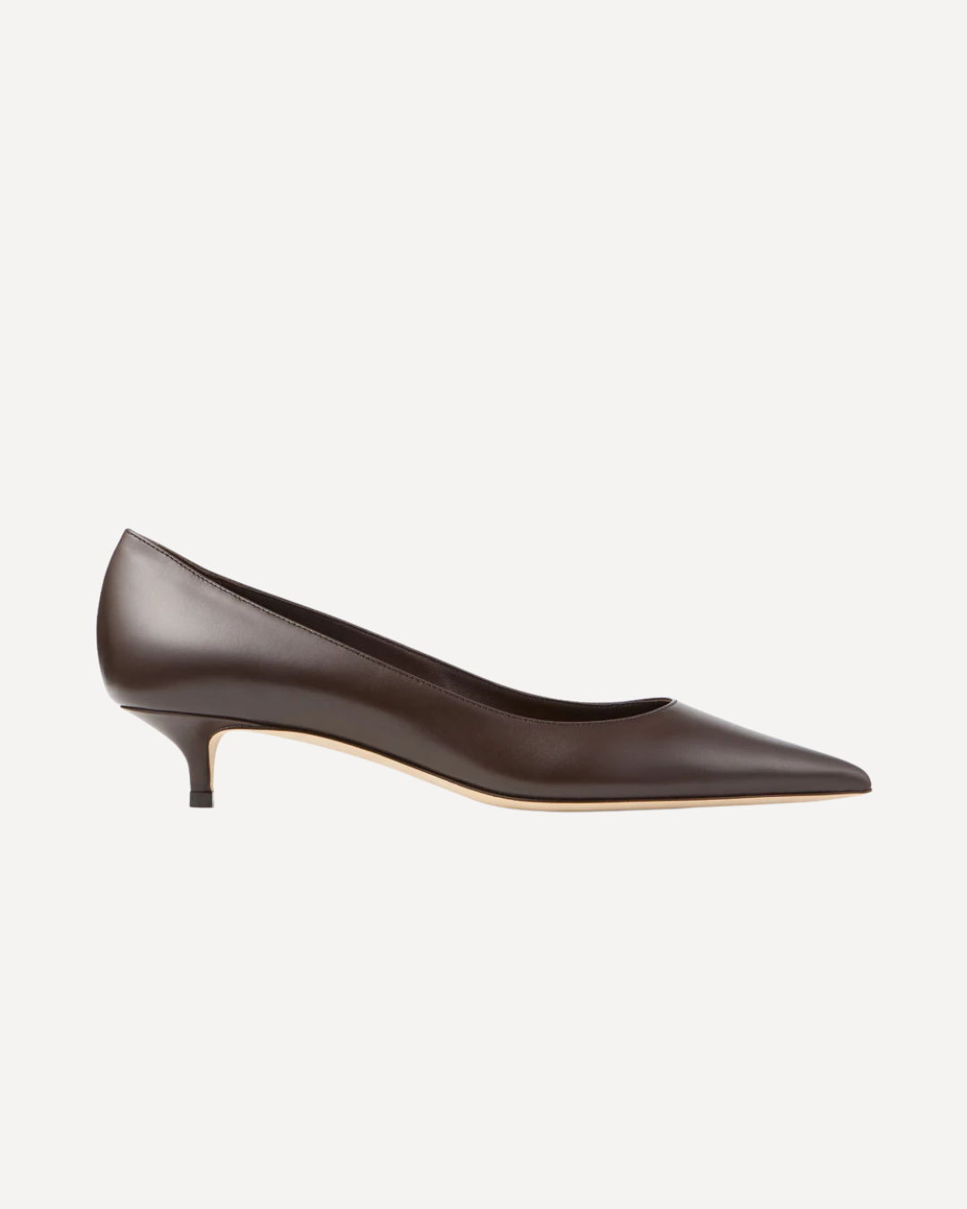 Chocolate Calf Leather Pumps