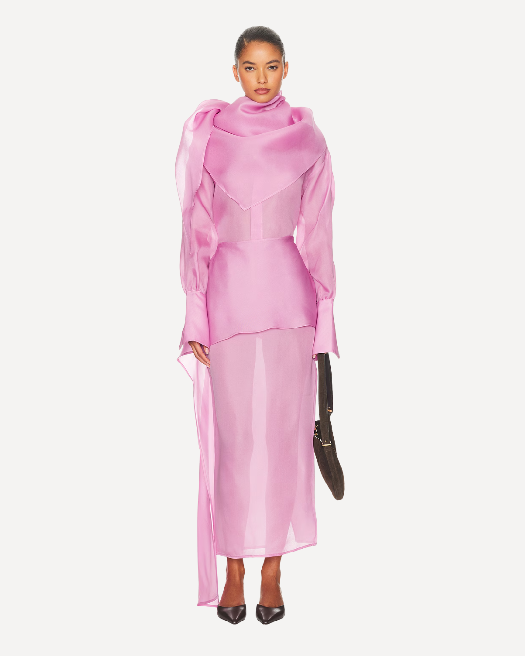 The Silk Gazar Drape Skirt