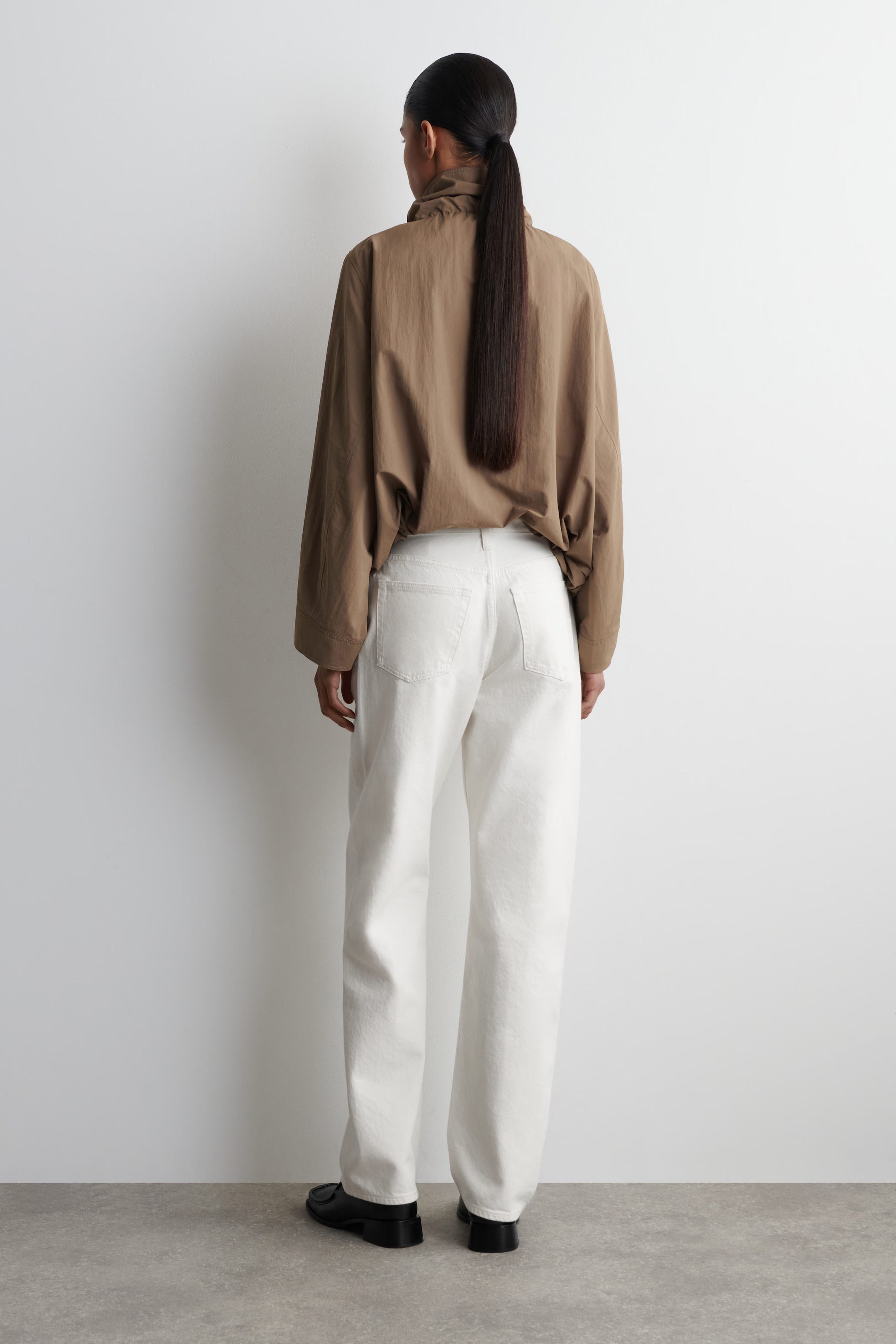 Chord White Straight Jeans