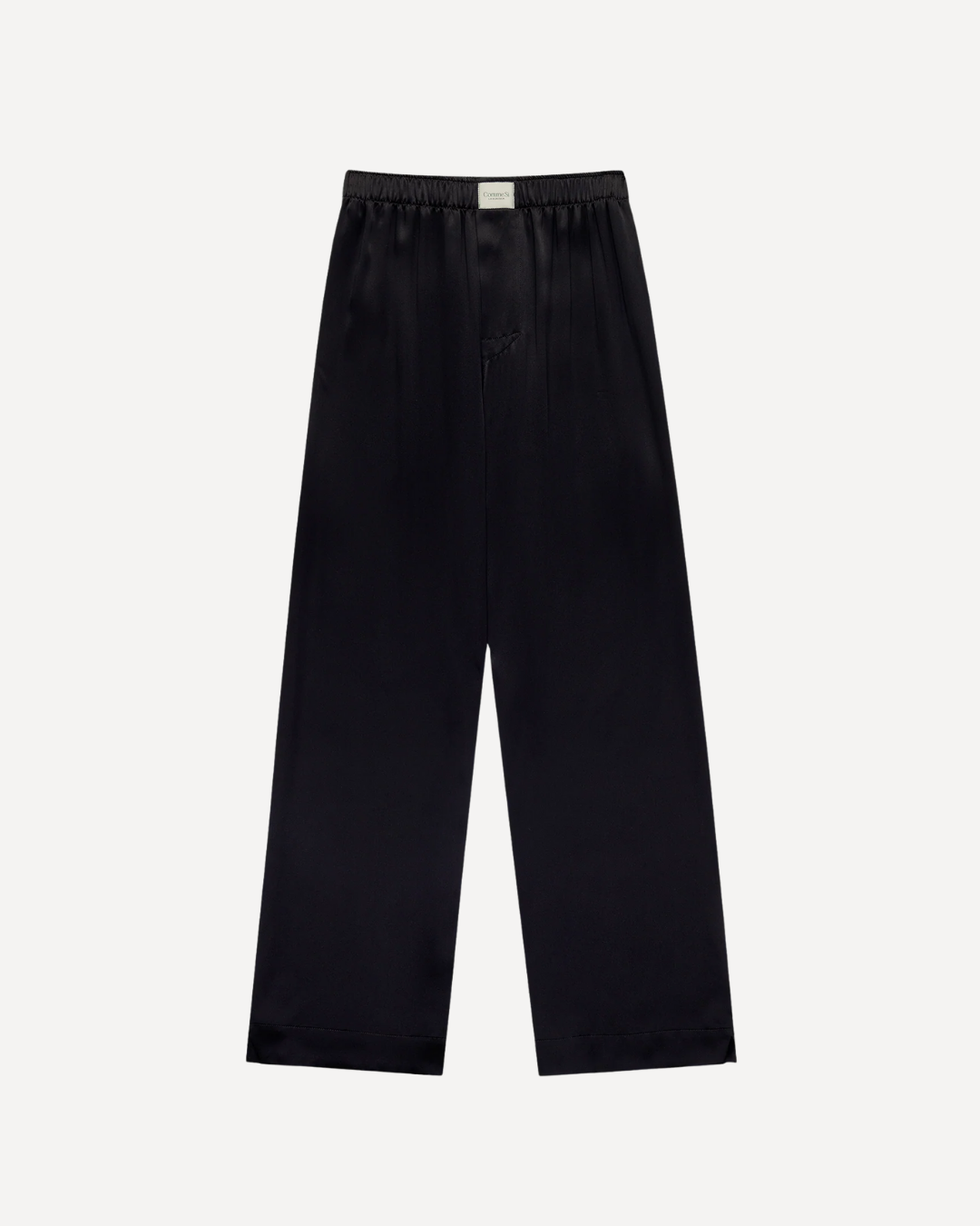 Black Silk Boxer Pants