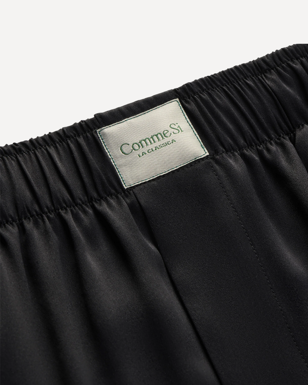 Black Silk Boxer Pants