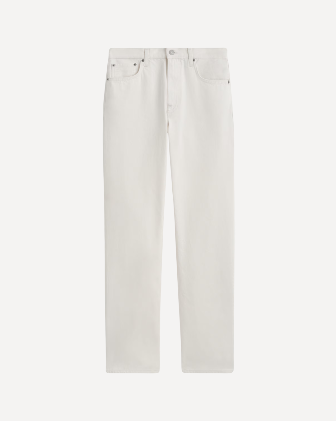 Reprise White Straight Jeans