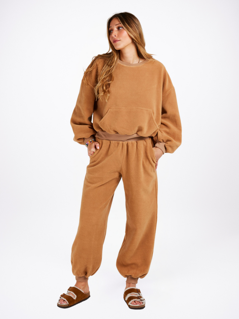 Fuzzy Bear Jogger Set