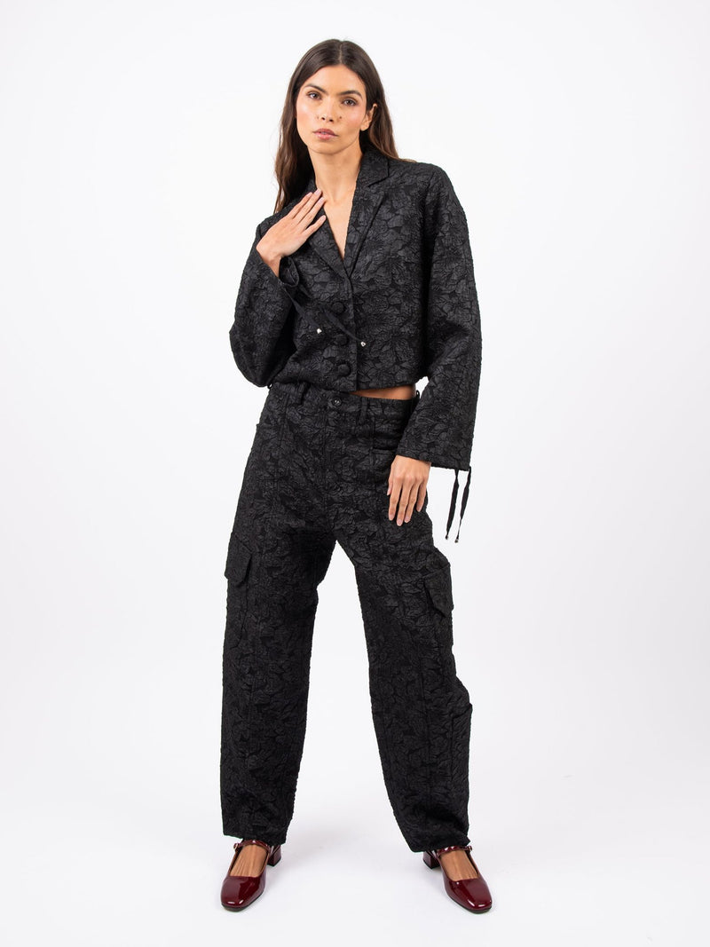 Cargo Cropped Suit Set