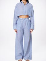 Striped Cropped Set