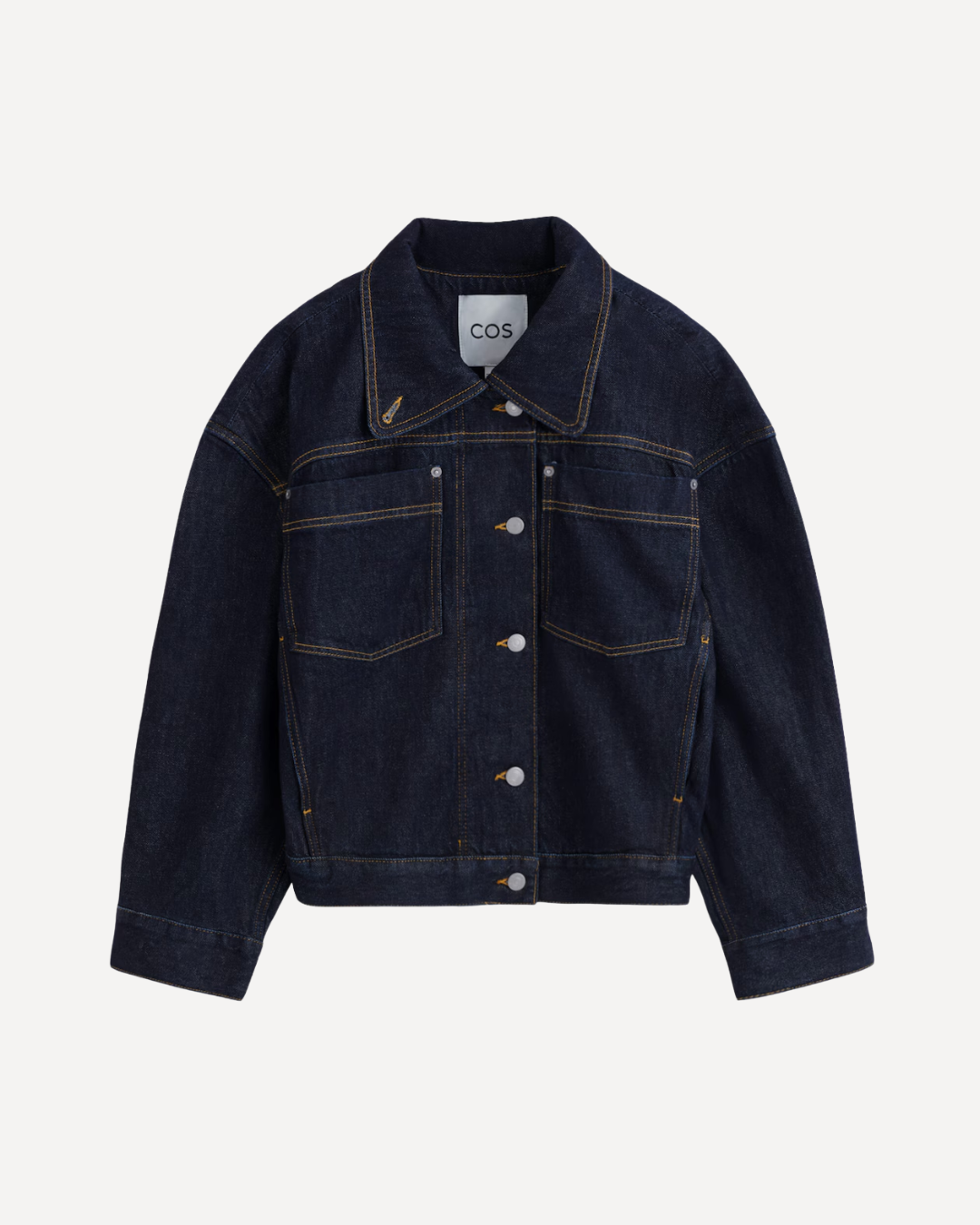 Funnel Neck Denim Jacket