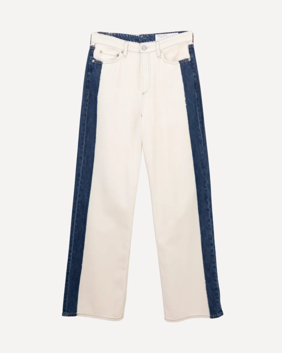 Straight Bi-coloured Jeans