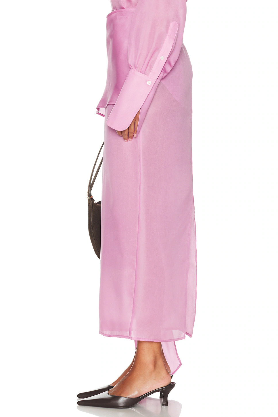 The Silk Gazar Drape Skirt