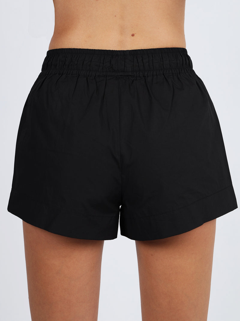 Black matching set cotton shirt shorts set Nia The Brand night out smart fancy set boxers