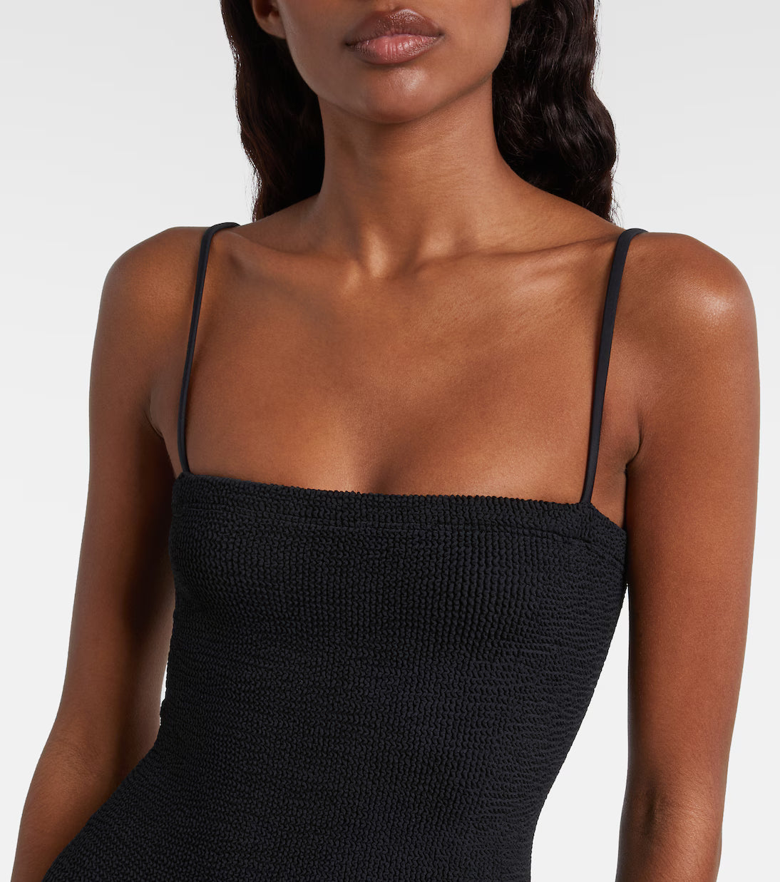 Hybrid Plissé Maxi Dress