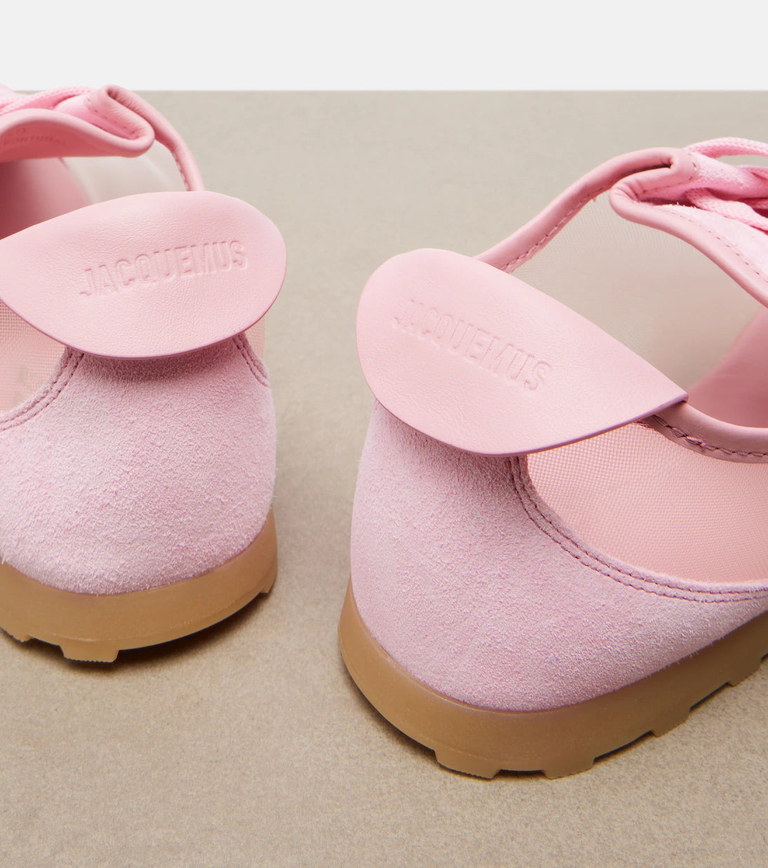 Tennis Suede-Trimmed Sneakers