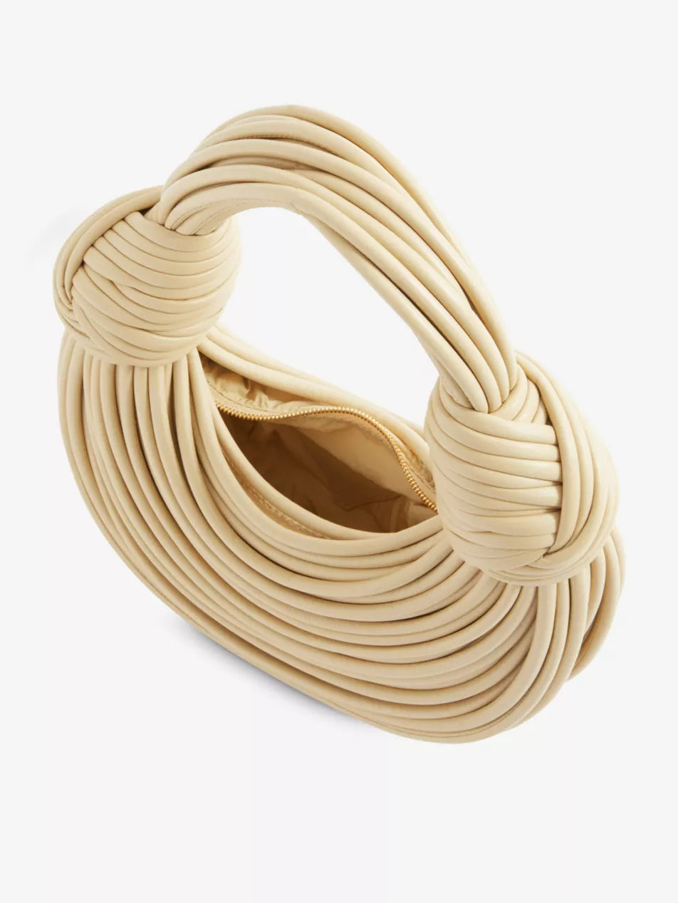 Double Knot Leather Shoulder Bag
